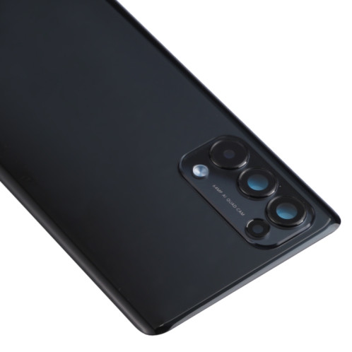 Couverture arrière de la batterie d'origine pour OPPO Reno5 Pro 5G PDSM00, PDST00, CPH2201 (Noir) SH60BL1183-06