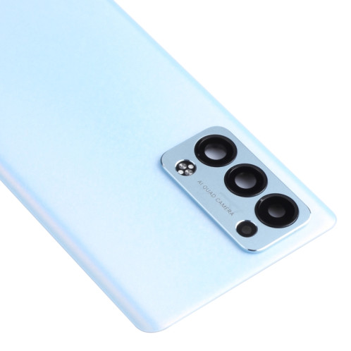 Couverture arrière de la batterie d'origine pour OPPO RENO6 PRO + 5G / RENO6 PRO 5G Snapdragon CPH2247, PENM00 (bleu) SH64LL1824-06