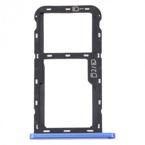 Pour ZTE Blade A52 Plateau de carte SIM + Plateau de carte SIM / Plateau de carte Micro SD (Bleu) SH593L1305-04