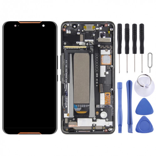 Écran LCD et numériseur Assemblage complet avec cadre pour Asus Rog Téléphone ZS600KL Z01QD (Noir) SH624B1793-07