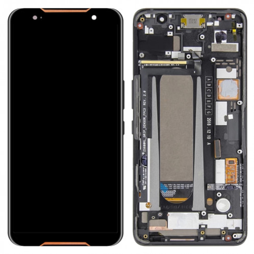 Écran LCD et numériseur Assemblage complet avec cadre pour Asus Rog Téléphone ZS600KL Z01QD (Noir) SH624B1793-07