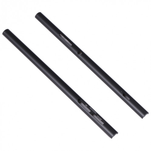 1 paire partie latérale latérale pour Sony Xperia XA2 Plus (Noir) SH644B360-05