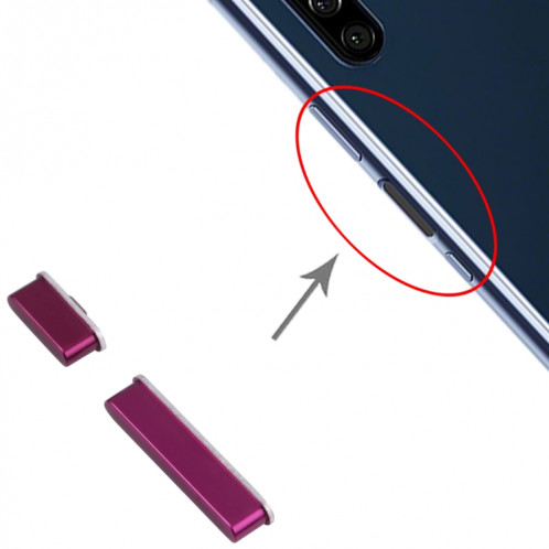 Bouton d'alimentation et bouton de contrôle du volume pour Sony Xperia 5 (violet) SH648P1566-04
