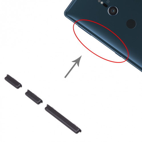 Bouton d'alimentation et bouton de commande de volume pour Sony Xperia XZ2 Compact (Noir) SH649B240-04