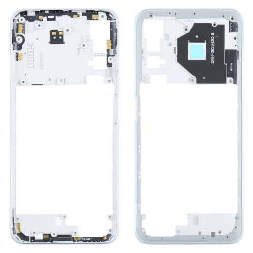 Plaque de lunette centrale originale pour Xiaomi Redmi Note 10 5G / Redmi Note 10T 5G M2103K19G, M2103K19C (Blanc) SH689W917-07