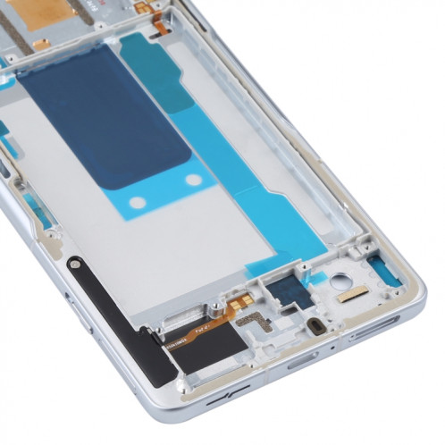 Plaque de lunette LCD de boîtier d'origine avant pour Xiaomi 11T / 11T Pro 21081111RG 2107113SG (argent) SH690S773-07