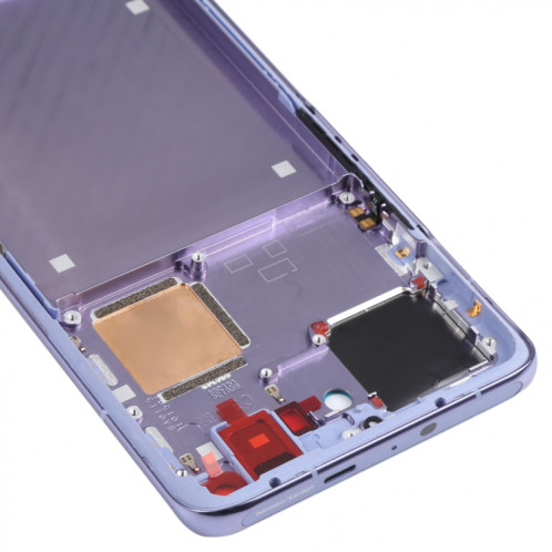 Plaque de lunette LCD de boîtier d'origine avant pour Xiaomi Mi 11 PRO M2102K1AC (Violet) SH692P1608-07