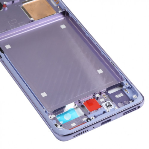 Plaque de lunette LCD de boîtier d'origine avant pour Xiaomi Mi 11 PRO M2102K1AC (Violet) SH692P1608-07