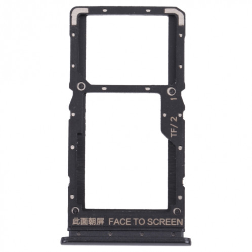Plateau de carte SIM + plateau de carte SIM / plateau de carte micro SD pour Xiaomi Poco X3 GT 21061110AG (noir) SH694B1944-04