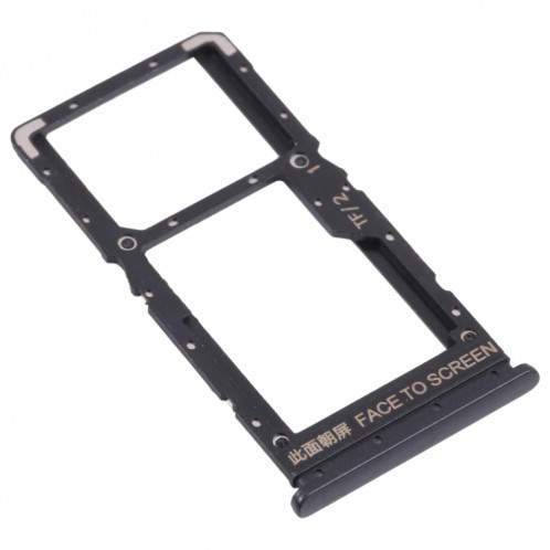 Plateau de carte SIM + plateau de carte SIM / plateau de carte micro SD pour Xiaomi Poco X3 GT 21061110AG (noir) SH694B1944-04