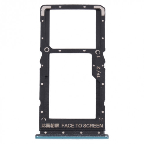 Plateau de carte SIM + plateau de carte SIM / plateau de carte micro SD pour Xiaomi Poco X3 GT 21061110AG (vert) SH694G1435-04