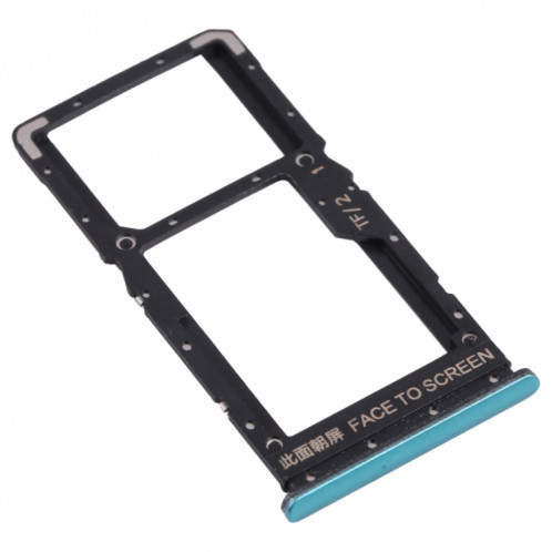 Plateau de carte SIM + plateau de carte SIM / plateau de carte micro SD pour Xiaomi Poco X3 GT 21061110AG (vert) SH694G1435-04