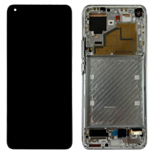 Écran LCD d'origine et numériseur Assemblage complet avec cadre pour Xiaomi MI 11 M2011K2C, M2011K2G (Silver) SH711S1153-05