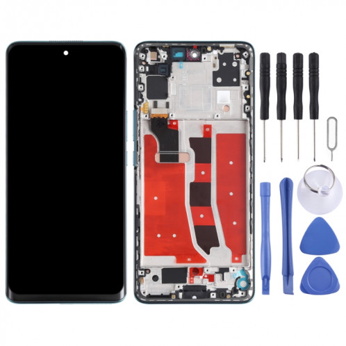 Écran LCD d'origine et numériseur Assemblage complet avec cadre pour l'honneur V40 Lite (Vert) SH718G1478-07