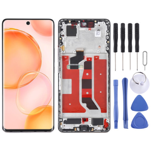 Écran LCD OLED d'origine pour Honor 50 Digitizer Full Assembly avec cadre (argent) SH723S967-05