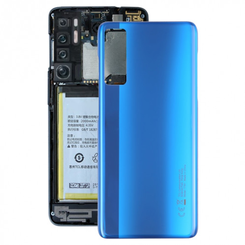 Couvercle arrière de la batterie d'origine pour TCL 20 5G T781, T781K, T781H (bleu) SH32LL1167-06