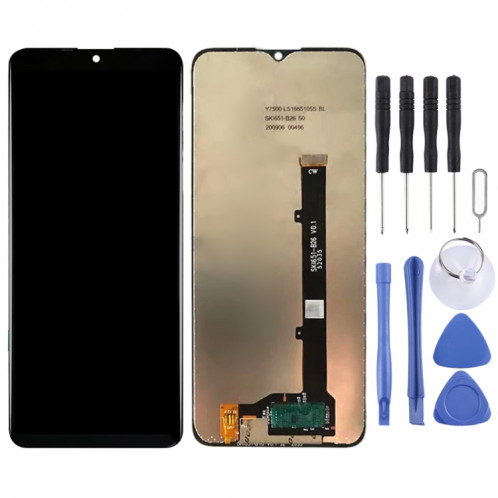 Écran LCD OEM pour ZTE Blade A51 (2021) avec ensemble complet de numériseur (noir) SH766B459-06