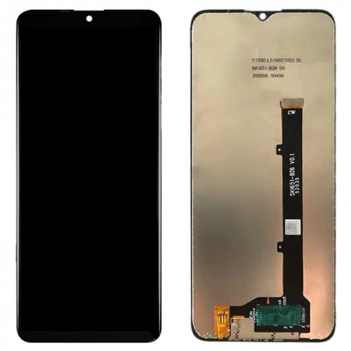 Écran LCD OEM pour ZTE Blade A51 (2021) avec ensemble complet de numériseur (noir) SH766B459-06