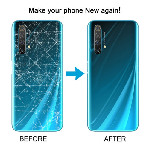Pour OPPO Realme X3 / Realme X3 SuperZoom / Realme X50 5G (Chine) Couvercle arrière de la batterie (Bleu) SH44LL1924-07