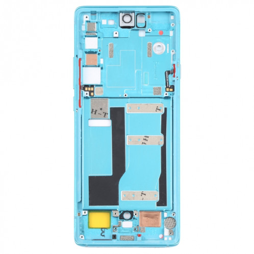Plaque de lunette d'écran LCD de boîtier avant pour TCL 20 PRO 5G (bleu) SH847L1339-06