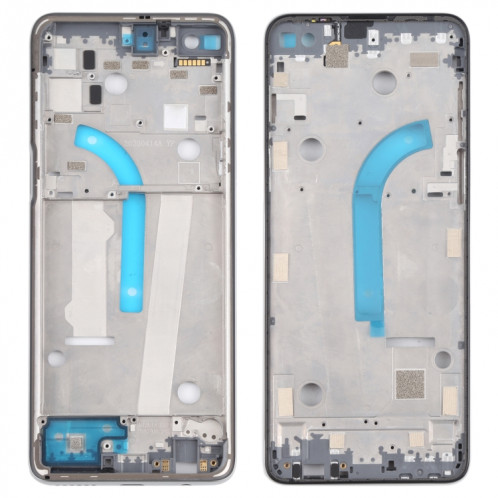 Plaque de lunette LCD de boîtier d'origine avant pour Motorola Moto G100 XT2125 XT2125-4 (argent) SH895S466-07