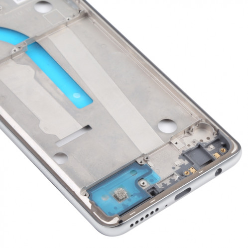 Plaque de lunette LCD de boîtier d'origine avant pour Motorola Moto G100 XT2125 XT2125-4 (argent) SH895S466-07