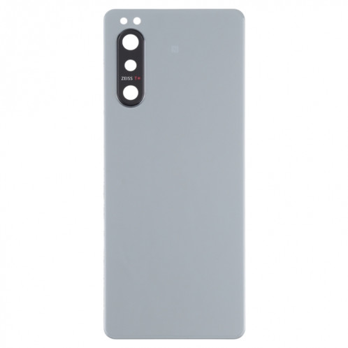 Couverture arrière de la batterie avec couvercle de la lentille de caméra pour Sony Xperia 5 II (gris) SH00HL1517-06
