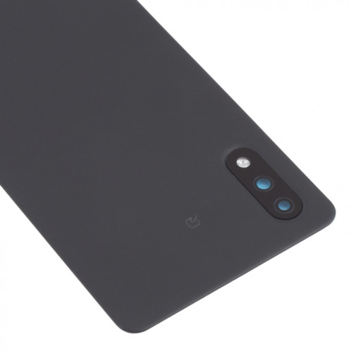 Couverture arrière de la batterie avec couvercle de la lentille de caméra pour Sony Xperia Ace II SO-41B (Noir) SH02BL1307-06