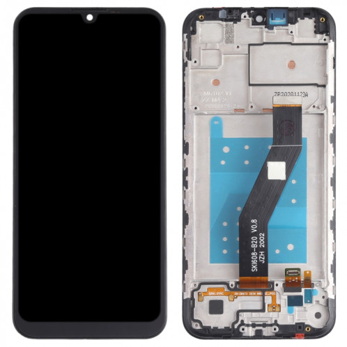 Écran LCD et numérisation Assemblage complet avec cadre pour Motorola Moto E6S XT2053 XT2053-2 (Noir) SH906B386-07