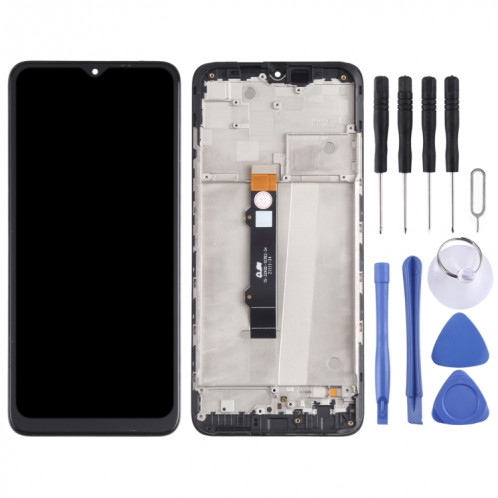 Écran LCD et numériseur Assemblage complet avec cadre pour Motorola Moto G50 XT2137-1 XT2137-2 (Noir) SH907B1902-07