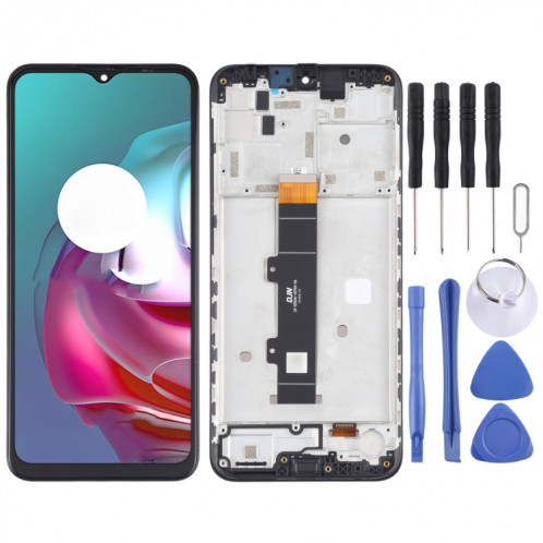 Écran LCD et numériseur Assemblage complet avec cadre pour Motorola Moto G30 XT2129-1 XT2129-2 (Noir) SH910B1654-07
