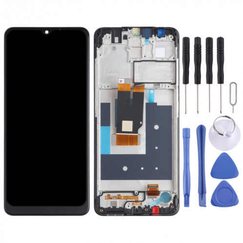 Écran LCD et numériseur Assemblage complet avec cadre pour Nokia 2.4 TA-1277 TA-1275 TA-1274 TA-1270 (Noir) SH15BL1224-07