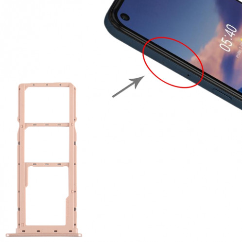 Plateau pour carte SIM + plateau pour carte SIM + plateau pour carte Micro SD pour Nokia 5.4 TA-1333 TA-1340 TA-1337 TA-1328 TA-1325 (Or) SH916J1536-04