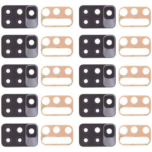10 PCS BACK Camera Lens pour Xiaomi Redmi 10 Prime / Redmi 10 21061119Ag 21061119BI SH39181896-04