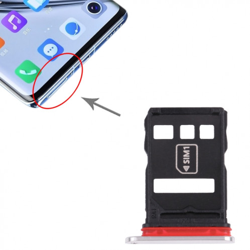 Bac de carte NM + Plateau de carte SIM pour Huawei Mate 40e 4G (argent) SH997S60-04