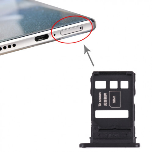 Plateau de carte SIM + plateau de carte SIM pour l'honneur 50 PRO (Noir) SH998B1230-04