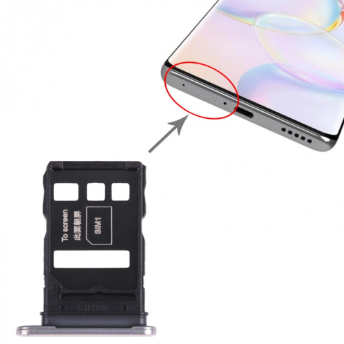 Plateau de carte SIM + plateau de carte SIM pour l'honneur 50 (argent) SH999S118-04