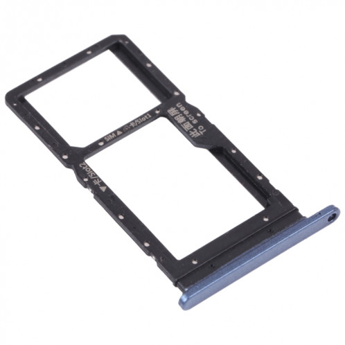 Plateau de carte SIM + plateau de carte SIM / plateau de carte micro SD pour l'honneur PLAY 5T (bleu) SH003L1292-04
