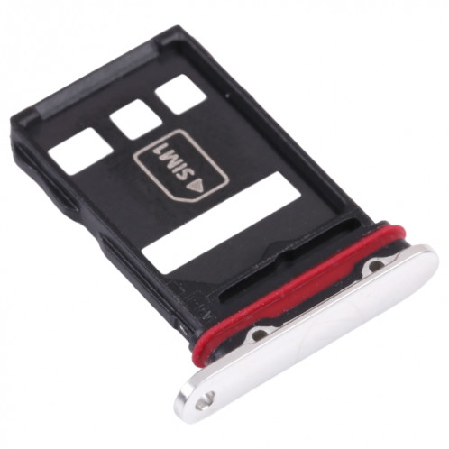 Plateau de carte SIM + Bac de carte NM pour Huawei Mate 40 Pro + (Argent) SH004S1859-04