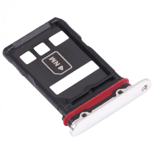 Plateau de carte SIM + Bac de carte NM pour Huawei Mate 40 Pro + (Argent) SH004S1859-04