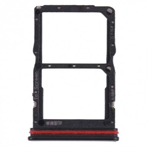 Plateau de carte SIM + Bac de carte NM pour Huawei Nova 7 SE 5G Youth (Noir) SH005B10-04