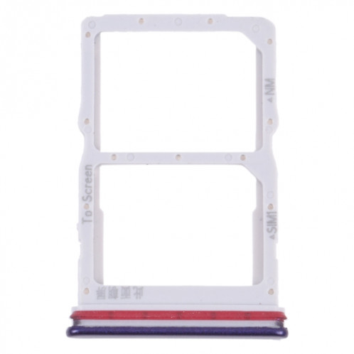 Plateau de carte SIM + Bac de carte NM pour Huawei Nova 7 SE 5G Youth (Violet) SH005P1946-04