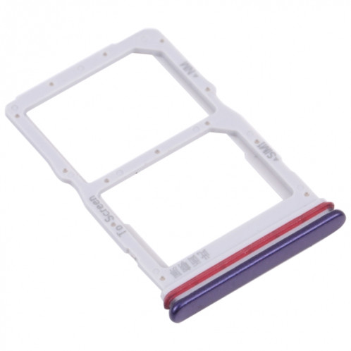 Plateau de carte SIM + Bac de carte NM pour Huawei Nova 7 SE 5G Youth (Violet) SH005P1946-04