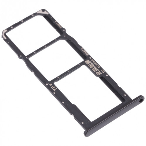 Plateau de carte SIM + plateau de carte SIM + plateau de carte micro SD pour l'honneur 9A (Noir) SH008B1585-04