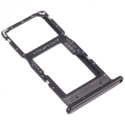Plateau de carte SIM + plateau de carte SIM / plateau de carte micro SD pour Huawei P Smart (2019) (Noir) SH011B1551-04