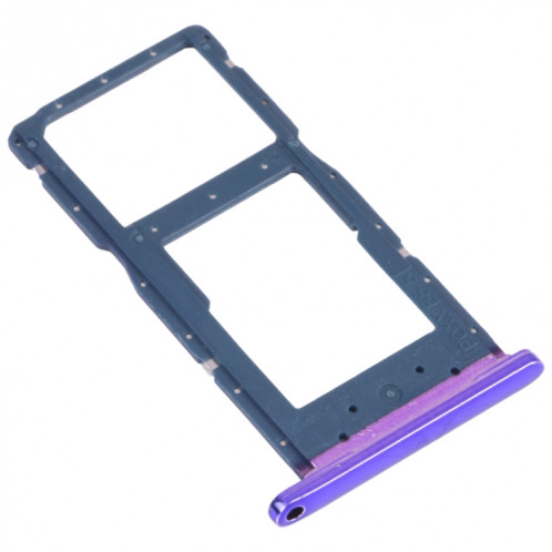 Plateau de carte SIM + plateau de carte SIM / plateau de carte micro SD pour Huawei P Smart (2019) (violet) SH011P338-04
