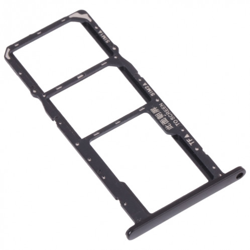Plateau de carte SIM + plateau de carte SIM + plateau de carte micro SD pour Huawei Y5 Lite (2018) (Noir) SH012B263-04