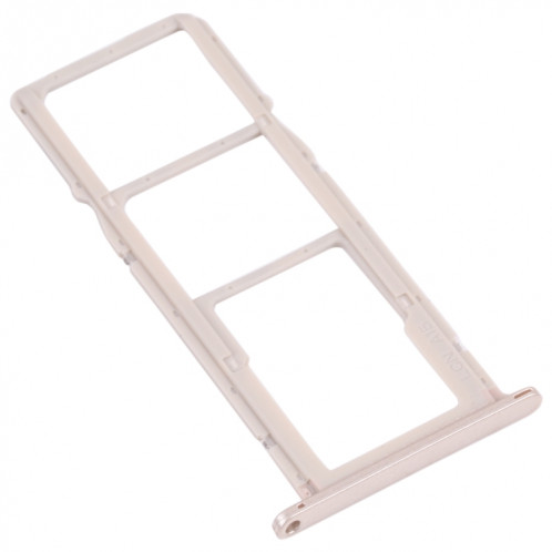 Plateau de carte SIM + plateau de carte SIM + plateau de carte micro SD pour Huawei Y5 Lite (2018) (argent) SH012S828-04