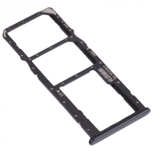 Plateau de carte SIM + plateau de carte SIM + plateau de carte micro SD pour Huawei Y7 (2018) (Noir) SH014B1061-04