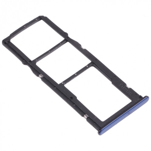 Plateau de carte SIM + plateau de carte SIM + plateau de carte Micro SD pour Huawei Y7 (2018) (Bleu) SH014L718-04